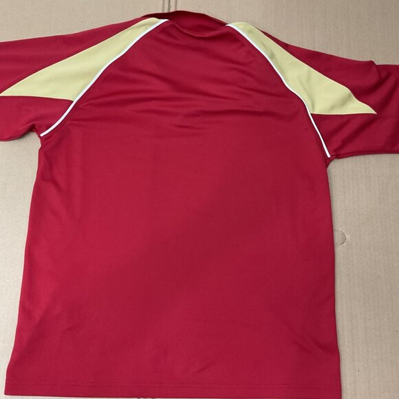 NFL Team Apparel San Francisco 49ers Red Polo Shirt With Embroidered Logo Size L - Picture 6 of 8